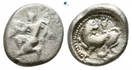 Caria. Uncertain mint circa 480-460 BC. Obol AR