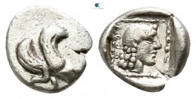 Caria. Uncertain mint. Orou. Local dynast circa 450-400 BC. 1/32 Stater AR