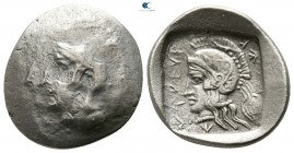 Dynasts of Lycia. Xanthos. Possibly Khäriga (Karikas) 410 BC. Hemidrachm AR