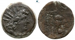 Seleukid Kingdom. Antioch. Cleopatra and Antiochos VIII 125-121 BC. Bronze Æ