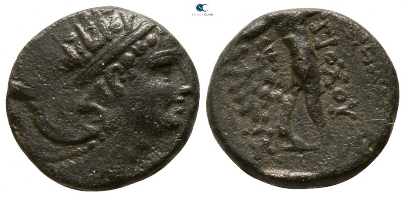 Seleukid Kingdom. Antioch in Mygdonia. Antiochos IV Epiphanes AD 38-72. 
Bronze...