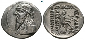 Kings of Parthia. Ekbatana. Mithradates II 123-88 BC. Struck circa 109-96/5 BC. Drachm AR