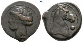 Carthage. Sardinia circa 300-264 BC. Shekel Æ