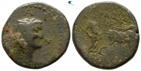 Macedon. Philippi. Marcus Antonius 42 BC. M. Paquius Rufus, legatus coloniae ducendae. Bronze Æ
