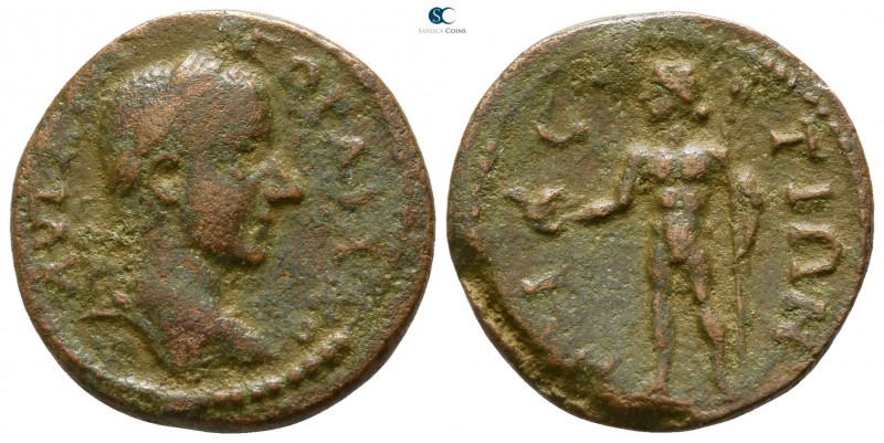 Thrace. Sestos. Gordian III. AD 238-244. 
Bronze Æ

18mm., 4,31g.

AVT K [....