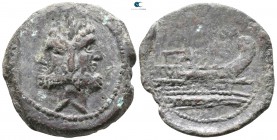 91 BC. L.P.D.A.P. series. Rome. As Æ