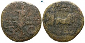 Germanicus Died AD 19. Struck under his son, Gaius (Caligula), AD 37-41. Rome. Dupondius Æ