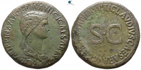 Agrippina I AD 42-43. Rome. Sestertius Æ