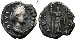 Diva Faustina I AD 141. Rome. Denarius AR