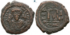 Tiberius II Constantine AD 578-582. Dated RY 8=AD 581/2. Constantinople. Follis Æ