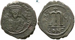 Tiberius II Constantine AD 578-582. Constantinople. Follis Æ