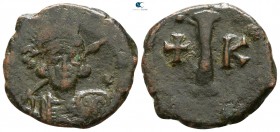 Constantine IV Pogonatus. AD 668-685. Constantinople. Decanummium Æ