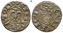 Henry VI, with Frederick II AD 1197-1250. Kingdom of Sicily. Denaro BI