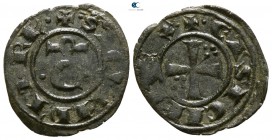 Conrad II AD 1254-1258. Kingdom of Sicily. Messina or Brindisi. Denaro BI
