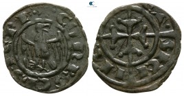 Conrad II (Conradin) AD 1254-1258. Kingdom of Sicily. Messina. Denaro BI