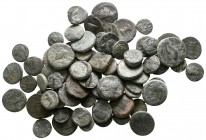 Lot of ca. 75 greek bronze coins / SOLD AS SEEN, NO RETURN!