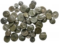 Lot of ca. 50 greek bronze coins / SOLD AS SEEN, NO RETURN!