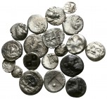 Lot of ca. 20 greek silver coins / SOLD AS SEEN, NO RETURN!