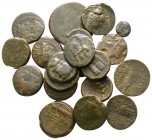 Lot of ca. 20 greek bronze coins / SOLD AS SEEN, NO RETURN!