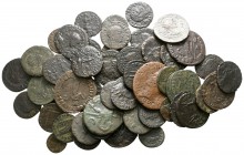 Lot of ca. 50 roman bronze coins / SOLD AS SEEN, NO RETURN!
