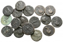 Lot of ca. 17 roman bronze coins / SOLD AS SEEN, NO RETURN!