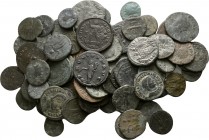 Lot of ca. 73 roman bronze coins / SOLD AS SEEN, NO RETURN!