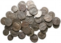 Lot of ca. 60 roman bronze coins / SOLD AS SEEN, NO RETURN!