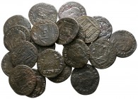 Lot of ca. 21 roman bronze coins / SOLD AS SEEN, NO RETURN!