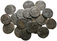 Lot of ca. 20 roman bronze coins / SOLD AS SEEN, NO RETURN!