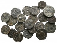 Lot of ca. 21 roman bronze coins / SOLD AS SEEN, NO RETURN!
