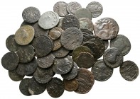 Lot of ca. 50 roman bronze coins / SOLD AS SEEN, NO RETURN!