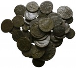 Lot of ca. 50 late roman bronze coins / SOLD AS SEEN, NO RETURN!