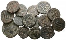 Lot of ca. 15 byzantine bronze coins / SOLD AS SEEN, NO RETURN!