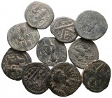 Lot of ca. 10 byzantine bronze coins / SOLD AS SEEN, NO RETURN!