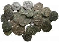 Lot of ca. 25 byzantine bronze coins / SOLD AS SEEN, NO RETURN!