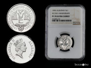 Alderney. Elizabeth II. 1 pound. 1995. (Km-12). Ag. Slabbed by NGC as PF 70 ULTRA CAMEO (Top Pop), The best specimen konwn in the NGC census. NGC-PF. ...