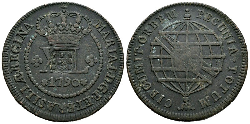 Brazil. D. Joao, Príncipe Regente (1799-1816). 80 reis. 1809. (Km-290.1). (Gomes...