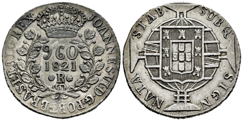 Brazil. Joao, Prince Regent. 960 reis. 1821. Rio de Janeiro. R. (Km-326.1). (Gom...