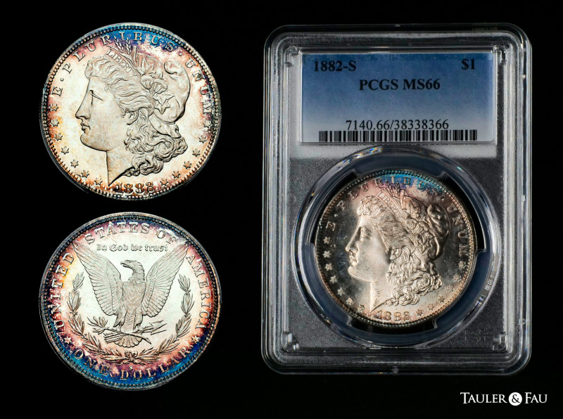 United States. 1 dollar. 1882. San Francisco. S. (Km-110). Ag. Magnificent speci...
