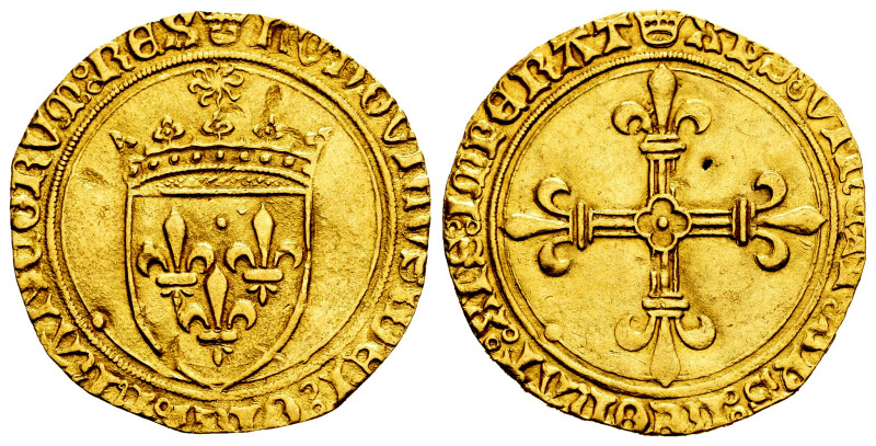 France. Louis XII. Ecu d´or au soleil. (1498-1514). (Duplessy-647 similar). Au. ...