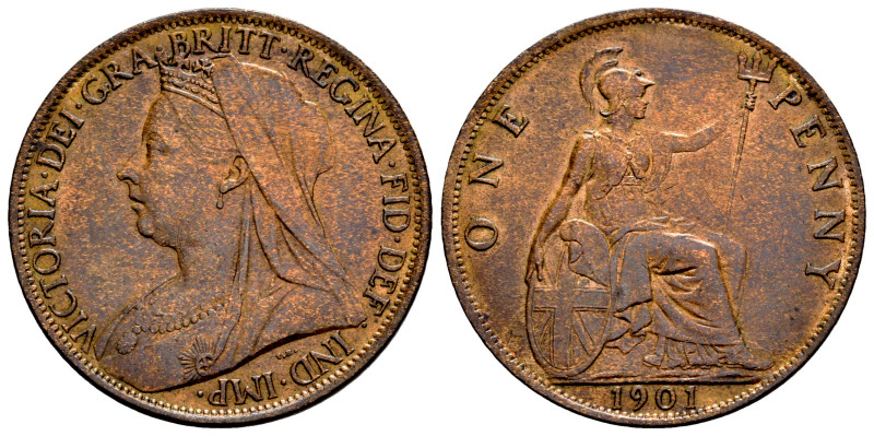 Great Britain. Victoria Queen. 1 penny. 1901. (Km-790). (Seaby-3945). Ae. 9,65 g...