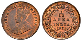 British India. George V. 1/12 anna. 1921. Calcutta. (Km-509). Ae. 1,61 g. Original luster. Almost MS/Mint state. Est...30,00. 

Spanish description:...