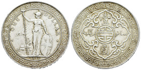 British India. George V. Trade dollar. 1930. (Km-Tn-5). Ag. 26,97 g. Minor nicks on edge. Choice VF. Est...160,00. 

Spanish description: India Brit...
