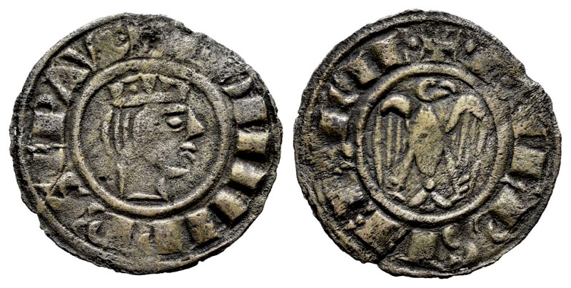 Italy. Federico I (1198-1250). Denaro. Messina or Brindisi. (MEC-14, 559). (Spah...