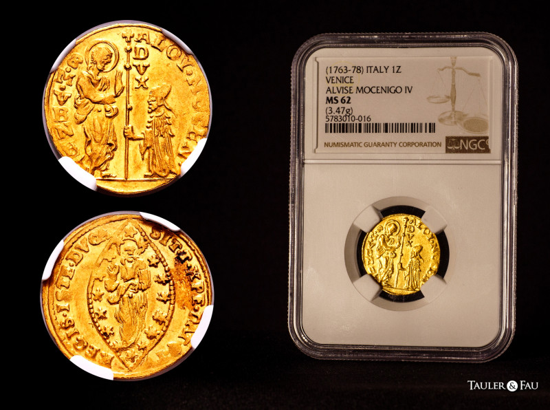 Italy. Venice. Alvise IV Mocenigo (1763-1778). Zecchino. (Fried-1421). (Mont-289...