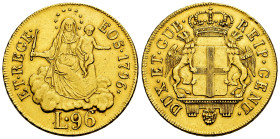 Italy. Governo dei Dogi Biennali (1528-1797). 96 lire. 1796. Genoa. (Km-251). (Mir-275/4). (Fried-444). Au. 25,12 g. Choice VF. Est...1500,00. 

Spa...