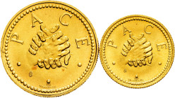 San Marino. 2 scudi and 1 scudi. 1979. (Km-99/100). In a box and with official certificate. Au. 6,00g & 3,00g. Mint state. Est...500,00. 

Spanish d...