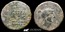Spain Lastigi Bronze As 8,82 g., 26 mm. Aznalcollar - Sevilla 150-100 BC. gVF