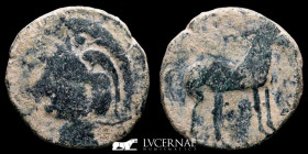 Cartagonova Bronze Calco 8.45 g., 25 mm Cartagonova 237-208 B.C. Good very fine.