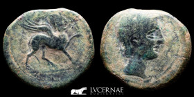 Castulo Bronze As 17.42 g. 28 mm. Cazlona, Jaen 180 BC Good Very Fine